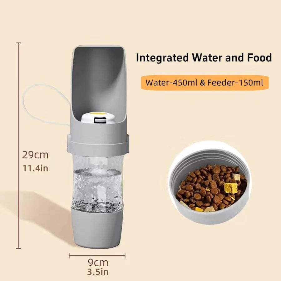 HydraGo™ | 2-in-1 Portable Water & Food Bottle for Pets